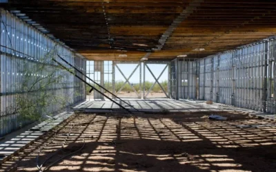Tempat Penyimpanan Bondek di Lokasi Proyek